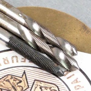 3 Rubinetti 12-40 NS Spirale 2 Flauti/Punti Affilati! Utensile per macchinista HSS Regal USA§067 - Foto 1 di 8