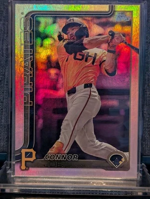 2025 TOPPS BASEBALL SERIES 1 - Connor Joe #168 - Rainbow Foil - Pirates - Image 1 of 2
