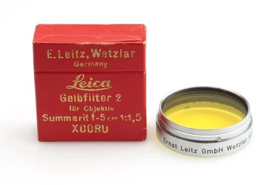 Leitz Leica XOORU Giallo 2 Filtro Per Summarit Con Scatola - Image 1 of 3