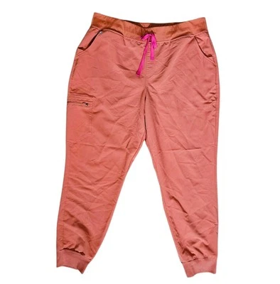Figs Womens Zamora High Waisted Jogger Scrub Pants Terracotta XXL PO#3186 - Image 1 of 4