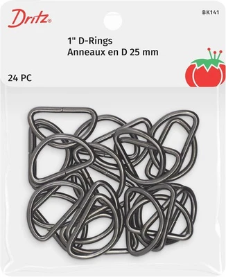 Dritz D Rings 1 pulgada bolsa de metal armado y accesorios de mano, 1", 24 quilates Foto 1 de 3