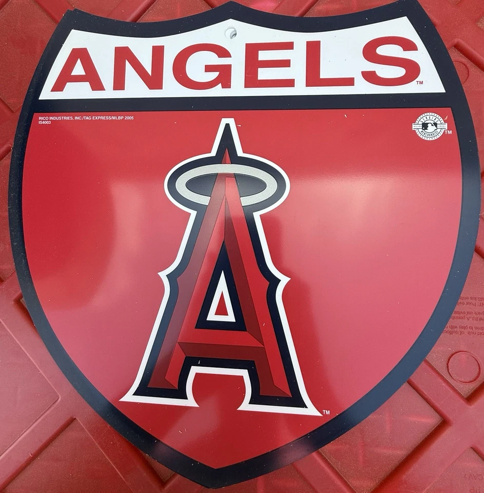 ANAHEIM ANGELS (LA) INTERSTATE SIGN 12" x 12" MLB NEW - Image 1 of 1