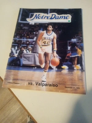 Notre Dame Versus Valparaiso Basketball 1983 Program - Image 1 of 4