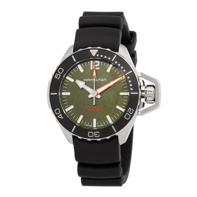 Hamilton Khaki Navy Frogman Automatic Green Dial Men's Watch H77455360 - Image 1 of 3