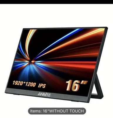 Atotech 16 Inch Portable Monitor 1200P HDR 16:10 Low Blue Light for Xbox/ PS5. - Image 1 of 4