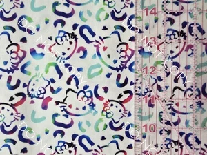 Custom 100% Cotton Woven Fabric Cheetah Hello Kitty By the 1/4 Yard 9x56 - Picture 1 of 2