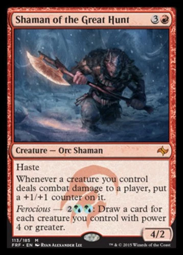 Shaman of the Great Hunt - Fate Reforged #113/185 MTG Magic The Gathering - Image 1 of 1