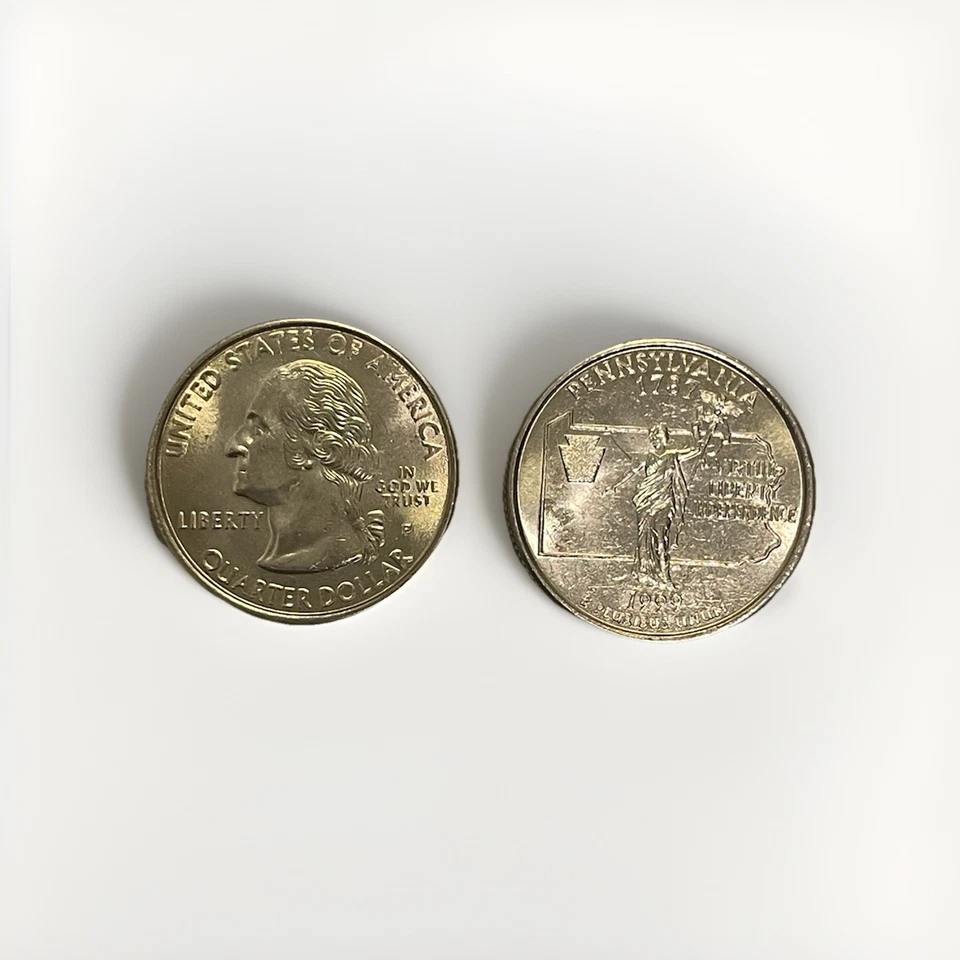 1999-P PENNSYLVANIA STATE QUARTER  Condition Good - Image 1 of 1
