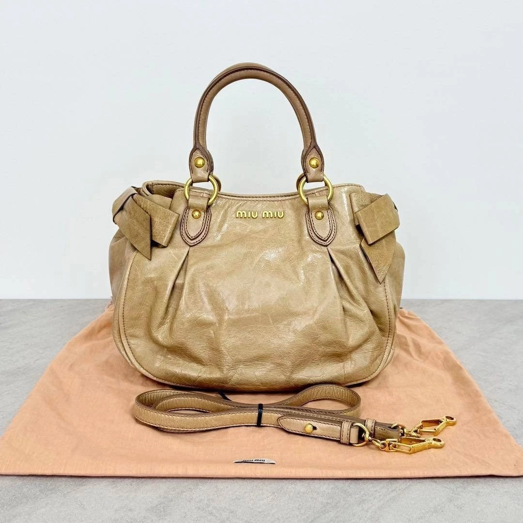 PRADA Vitello Miu Miu Bags & Women's Leather Exterior for sale | eBay