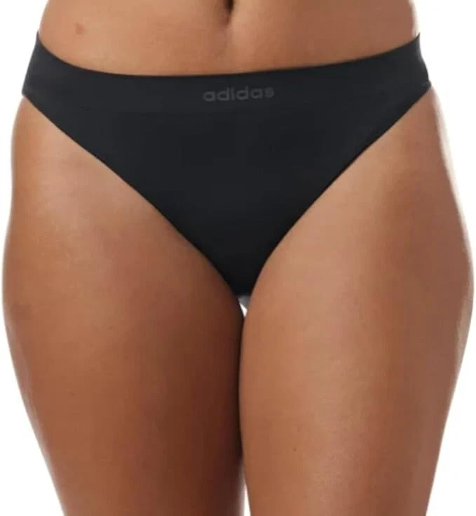 Ropa interior de bikini sin costuras para mujer Adidas, negra, pequeña Foto 1 de 1