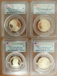 2013 S Presidential proof set 4 coins all pr70dcam PCGS FIRST STRIKE - Picture 1 of 3