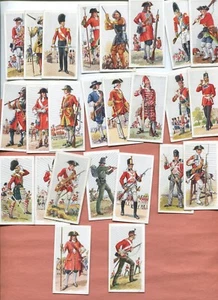 1937 CARRERAS CIGARETTES HISTORY OF ARMY UNIFORMS 25 DIFFERENT TOBACCO CARD LOT - Picture 1 of 2