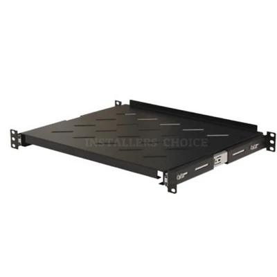1U Server Shelf 19" 4-Post Rack Mount, Adjustable 14"-17", 20lb Capacity, lot - Image 1 of 4