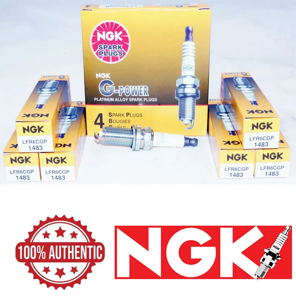 NGK "PLATINUM" Spark Plugs (Set of 6) 2009-2013 for BMW 328i xDrive 3.0L Foto 1 de 1