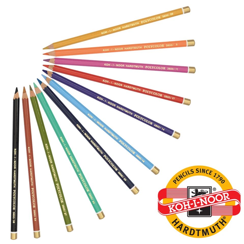 KOH-I-NOOR Künstler Farbstifte - POLYCOLOR 3800 - Einzelstifte - 100 Farbtöne - Bild 1 von 1