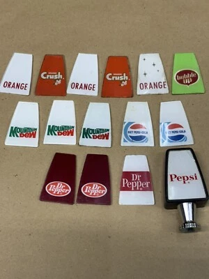 PEPSI MT ORVALHO DIET PEPSI DR PEPPER CRUSH Fonte de Refrigerante Torneira Dispensador Rótulos - Imagem 1 de 3