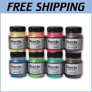 High-Quality Pearl Ex 8 Color Pigment Powder Set - Ideal for Artists & Crafters - Picture 1 of 9