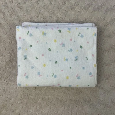 Manta Receptora Bebé Vintage Carter's Stars Franela Blanco Verde Azul Rosa Foto 1 de 4