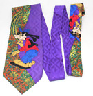 Disney Goofy Men Purple & Paisley Tie
