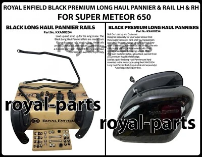 ROYAL ENFIELD "PREMIUM LONG HAUL PANNIER & RAIL LH & RH" FOR SUPER METEOR 650 - Image 1 of 4