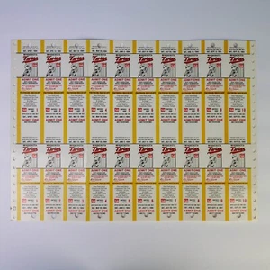 Unbenutzte Tickets: 1984 Minnesota Twins - Uncut Sheet Knothole Games - Bild 1 von 2