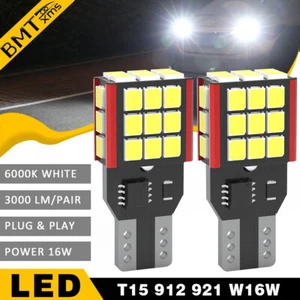 2x LED Backup Reverse Light 921 912 T15 White Lamp for Toyota C-HR 2018-2022 - Picture 1 of 10