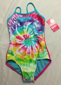 NWT XHILARATION UPF 50+ GIRLS SWIMSUIT ONE PIECE SIZE M 7-8 - Picture 1 of 2
