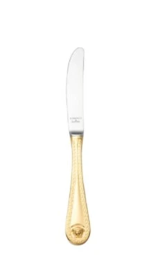 Cuchillo de mesa Rosenthal Versace Medusa chapado en oro - Cubiertos de diseño Foto 1 de 3