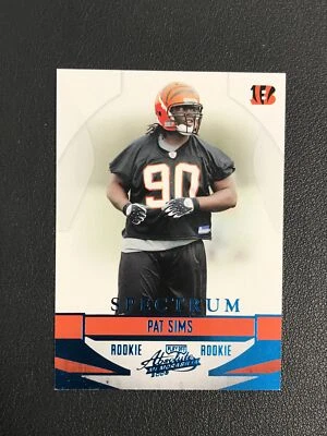 2008 Playoff Absolute Memorabilia #223 Pat Sims Blue /250 Cincinnati Bengals - Image 1 of 2