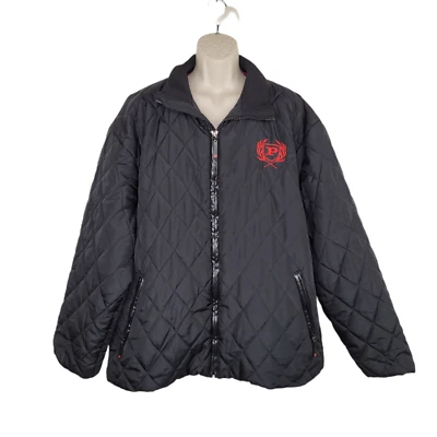Chaqueta acolchada vintage Phat Farm para hombre talla XL negra roja con cremallera  Foto 1 de 4