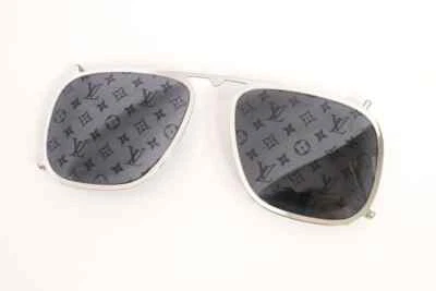 Gafas de sol Louis Vuitton con clip para el sol marco de metal satelital usadas con estuche Foto 1 de 3