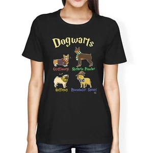 1Tee Damen Loose Fit Dogwarts T-Shirt - Bild 1 von 15
