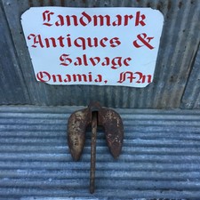 Vintage Cast Iron Boat Anchor Roloff Mfg Corp Kaukauna Wisc N20