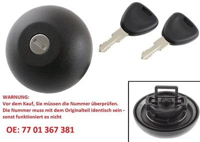 TANKDECKEL SCHLOSS TANKVERSCHLUSS FÜR RENAULT MASTER TWINGO MEGANE SCENIC  - Bild 1 von 3