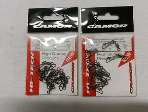 Rolling Swivel X-patten White Hooked Snap Camor Size 10 Due Bustine Code 500910 - Foto 1 di 1