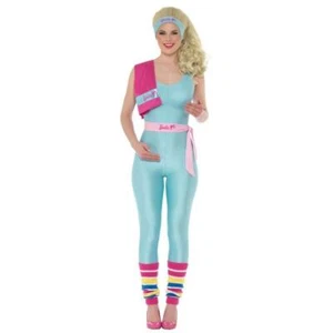 Smiffys 80s Workout Barbie Women's Fancy Dress Costume - UK 12-14 - Picture 1 of 4
