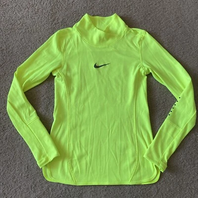 Women’s Nike Aeroreact Running Shirt Size XS Neon Yellow - Image 1 of 4