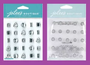 Jolee's CLEAR SET GEMS - DIAMOND DUAL TONE PRIZM Stickers Rhinestones Wedding - Picture 1 of 3