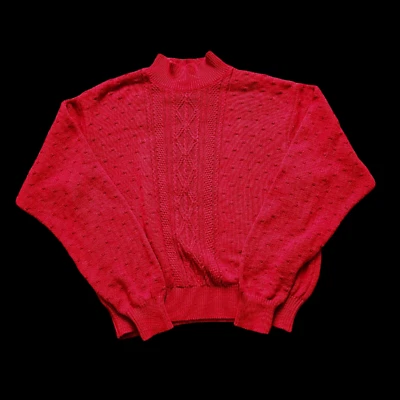 Suéter tejido recortado Liz Sport vintage años 80 90 manga larga mediano Foto 1 de 4