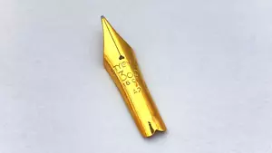VINTAGE STYLOMINE 303 FOUNTAIN PEN NIB ONLY FULL FLEXIBLE 18K MEDIUM NIB FRANCE - Foto 1 di 7