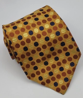 Corbata de seda Jos A Bank Signature oro cobre lunares hombre Italia 59 x 3,5 Foto 1 de 4