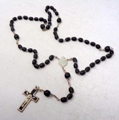 Superbe chapelet ancien en bois - 48 ctms - Photo 1/3