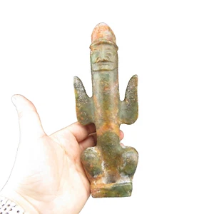 China,old  jade,collectibles, hongshan culture,rare Apollo,statues R892 - Picture 1 of 8