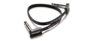 EBS Deluxe Flat Stereo Patch Cable with TRS Plugs 28 cm / 11 inches - PCF-DLS28 - Picture 1 of 1