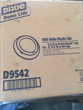 3 cases 1,000 = 3,000 Dixie Plastic Dome Dix D9542 coffee cup lids