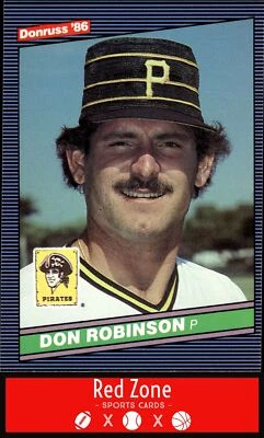 1986 Donruss - #357 Don Robinson NM Set Break. - Image 1 of 2