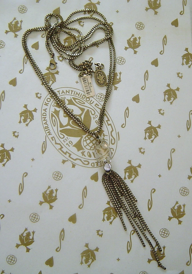 Ожерелье Konplott с подвеской в виде глаза кобры кристалл/антикварный бронз - Изображение 1 из 1