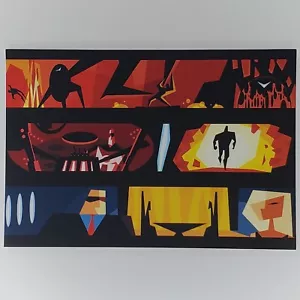The Incredibles Postcard Mr. Incredible Omnidroid Mirage Disney Pixar Concept - Picture 1 of 2