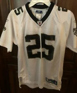 Reebok NFL Players youth New Orleans Saints Reggie Bush Jersey, White, Size L - Picture 1 of 4