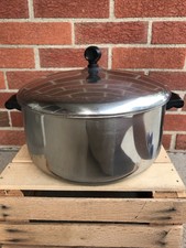 New listing
Large Vintage Farberware 6 Quart Qt Stainless Steel Stock Pot With Lid Usa